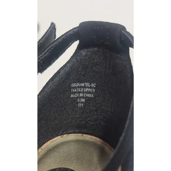 G by Guess Shantel chunky heel black sandals women's 6.5 - Picture 6 of 9